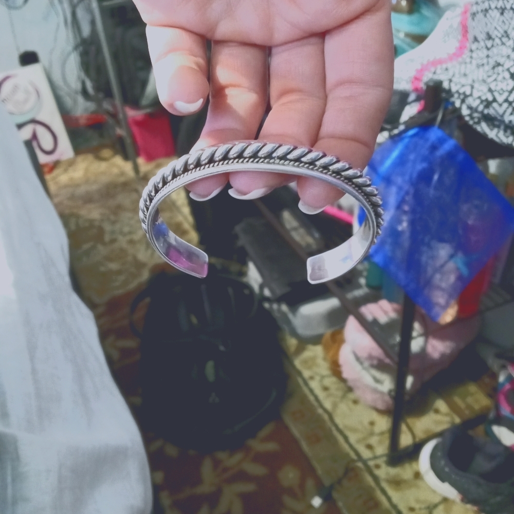 T Hasteen sterling silver bracelet